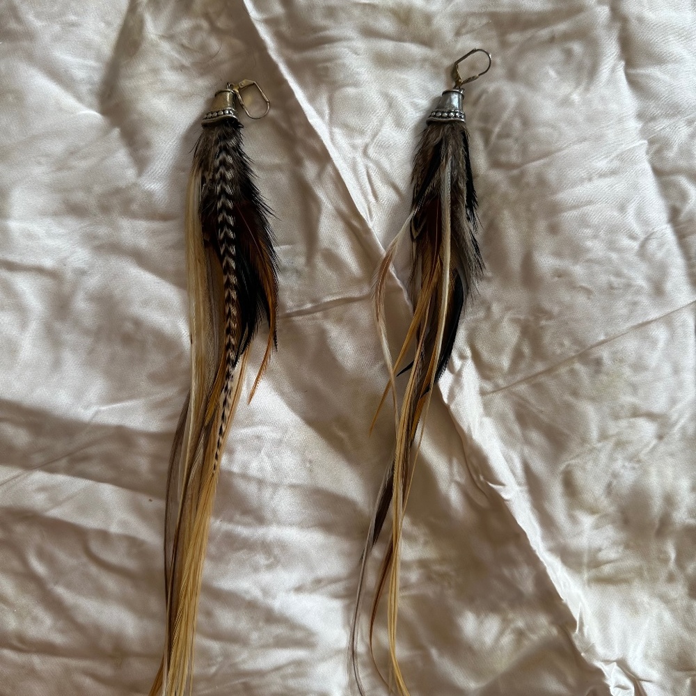 Feather earrings